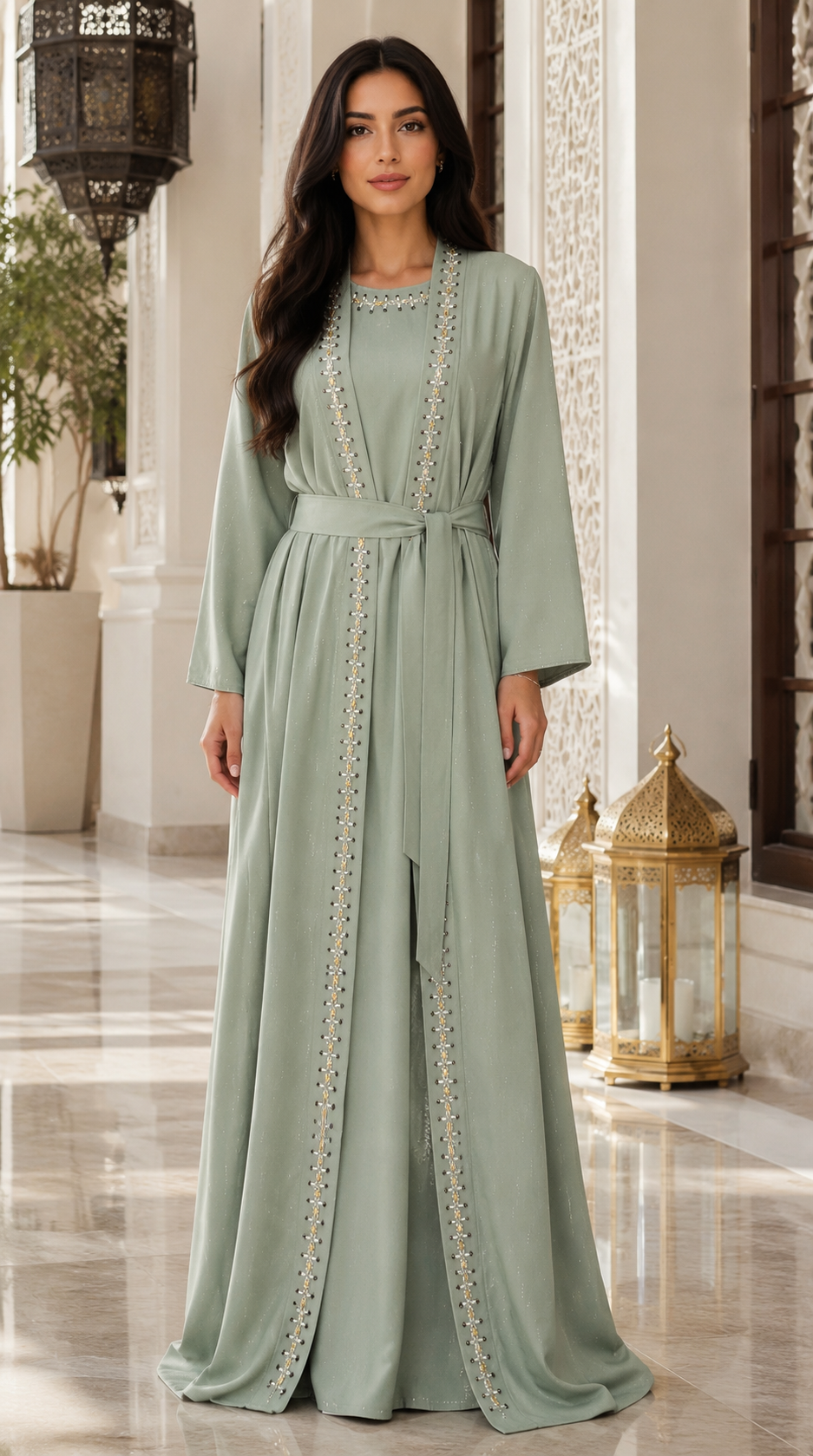 Iris Abaya Set
