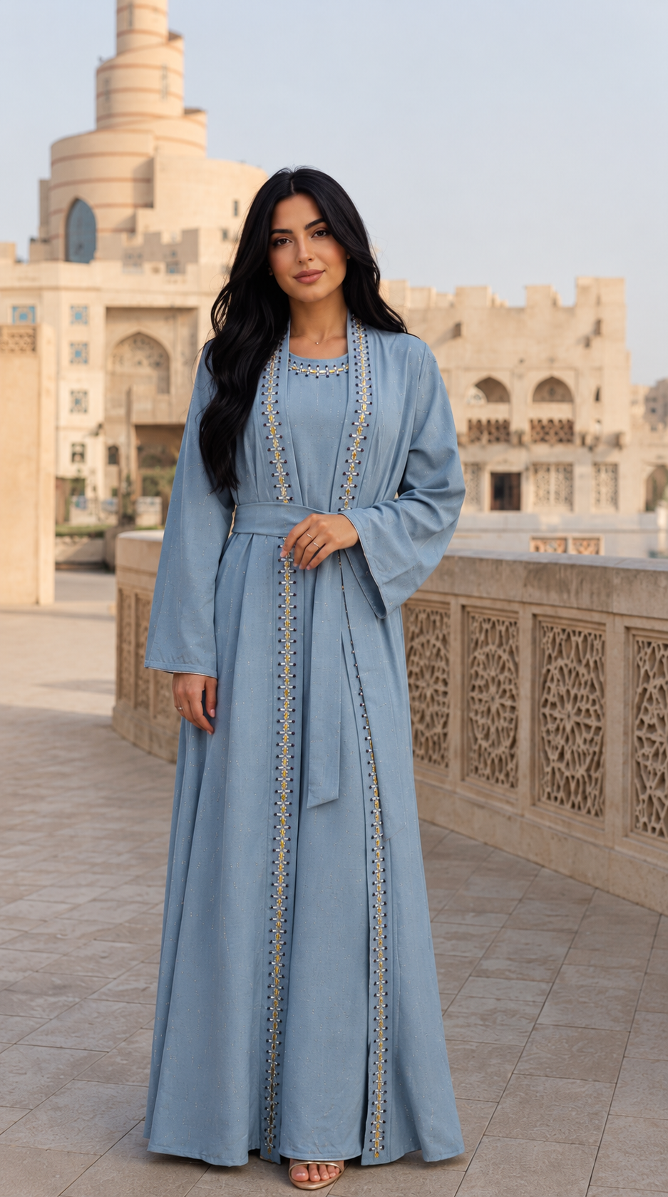 Iris Abaya Set