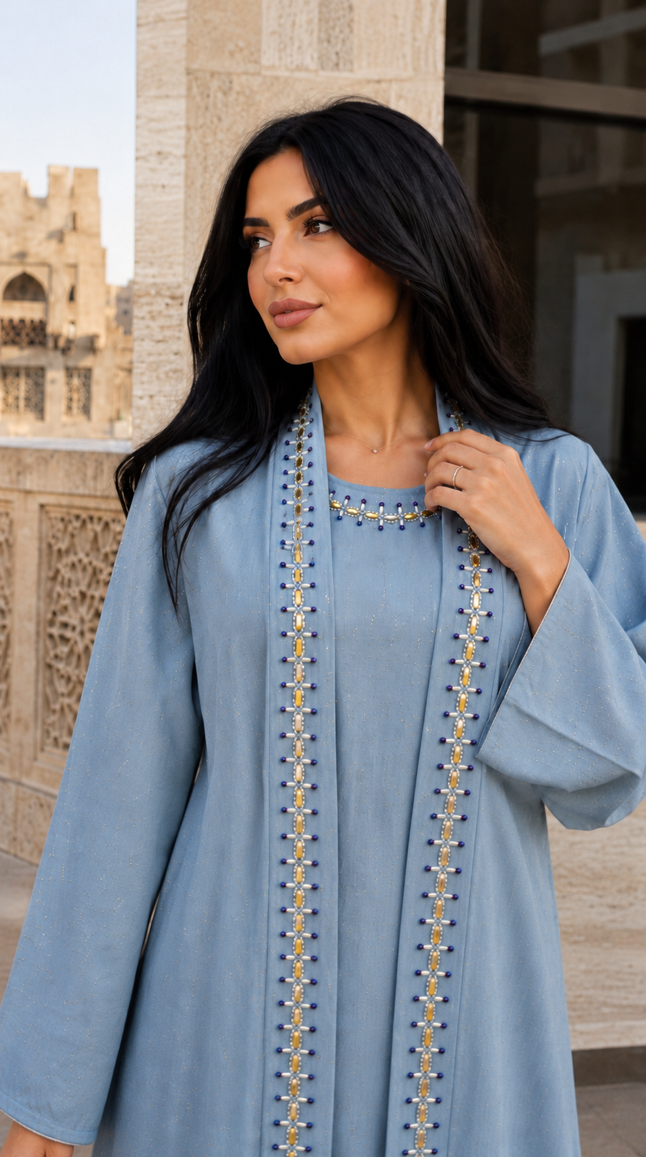 Iris Abaya Set
